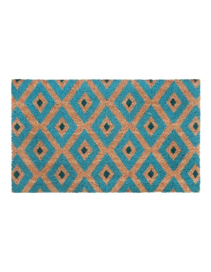 Best Sale π Fab Habitat Kimberley Blue PVC Backed Coir Doormat 45x75 cm π 5 Best Sale π Fab Habitat Kimberley Blue PVC Backed Coir Doormat 45x75 cm π - Image 5