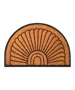 Best Sale 😀 Fab Habitat 60x90 cm Kochi Half Round Rubber and Coir Doormat ✔️ -Deals Home Décor Store 840968650 1 1 720x928