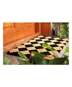 Outlet ✨ Fab Habitat Diamond PVC Backed Coir Doormat 45x120 cm 🎉 -Deals Home Décor Store 840969010 3 720x928