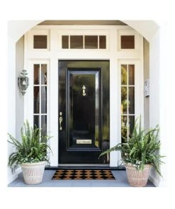 Outlet ✨ Fab Habitat Diamond PVC Backed Coir Doormat 45x120 cm 🎉 -Deals Home Décor Store 840969010 7 720x928