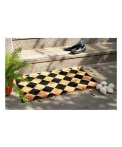 Budget ⭐ Fab Habitat Diamond PVC Backed Coir Doormat 45x75 cm 🛒 -Deals Home Décor Store 840969280 4 720x928
