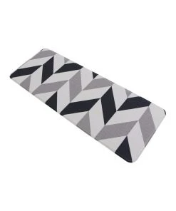 Promo ✨ Fab Habitat 95x44cm Herringbone Navy Kitchen Mat 🔥