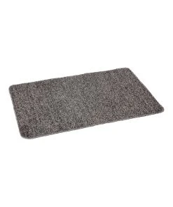 Discount 🔥 Fab Habitat Non slip mat Polycot Grey 60x180cms ❤️