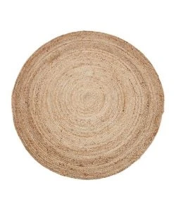 Cheap 🔥 Fab Habitat 120cm Round Jute Rug | Decorative Floor Rug Phoenix Natural ✨