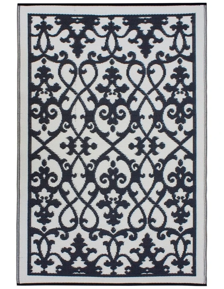 Best reviews of β Fab Habitat 150x240 cmFolded Recycled Plastic Outdoor Rug Waterproof reversible Venice Black and Cream π 2 Best reviews of β Fab Habitat 150x240 cmFolded Recycled Plastic Outdoor Rug Waterproof reversible Venice Black and Cream π - Image 2