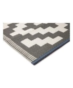 Wholesale ✔️ Fab Habitat 180x270cm Aztec Grey & White Recycled Plastic Outdoor Rug and Mat 🌟 -Deals Home Décor Store 840974680 3 720x928