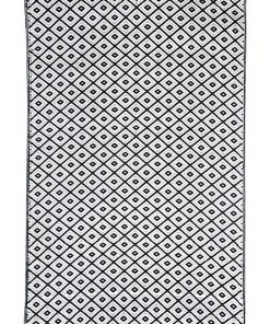 Flash Sale 🎉 Fab Habitat 120x179cm Kimberley Black and White Recycled Plastic Outdoor Rug and Mat ✨ -Deals Home Décor Store 840978640 2 1 720x928