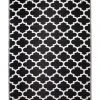 Cheap 👍 Fab Habitat 180x270 cm Recycled Plastic Outdoor Rug and Mat Tangier Black and White 🔔