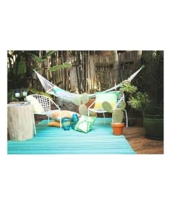 Best reviews of 🧨 Fab Habitat 150x238cm Cancun Aqua Recycled Plastic Outdoor Rug and Mat ❤️ -Deals Home Décor Store 840981070 5 1 720x928