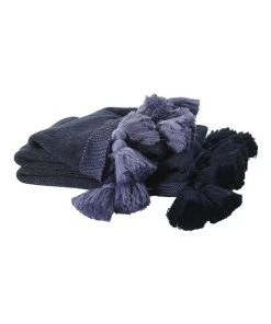 Cheapest 🎁 M.M Linen Birch Throw Navy 🔔 -Deals Home Décor Store 841632310 1 720x928