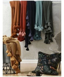 Cheapest π M.M Linen Birch Throw Navy π