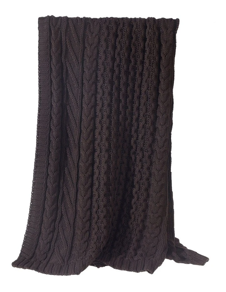 Top 10 π₯ M.M Linen Cable Knit Throw in Coffee π 2 Top 10 π₯ M.M Linen Cable Knit Throw in Coffee π - Image 2
