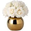 Budget ⭐ Vicky Yao Real Touch Luxury Artificial White Rose Arrangement ⭐