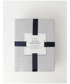 Cheapest 👏 Heritage Textured Ribbed Blanket 🌟