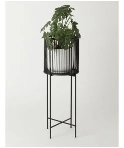 Best reviews of 🎁 Vue Pulse 80cm Black Bamboo And Metal Planter Stand ❤️