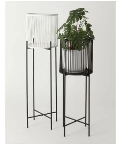 Best reviews of 🎁 Vue Pulse 80cm Black Bamboo And Metal Planter Stand ❤️ -Deals Home Décor Store 847318600 3 720x928