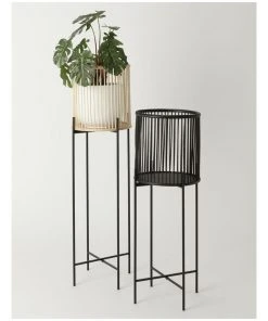 Best Pirce ✔️ Vue Pulse 100cm Natural Bamboo And Metal Planter Stand ⌛ -Deals Home Décor Store 847318780 3 720x928