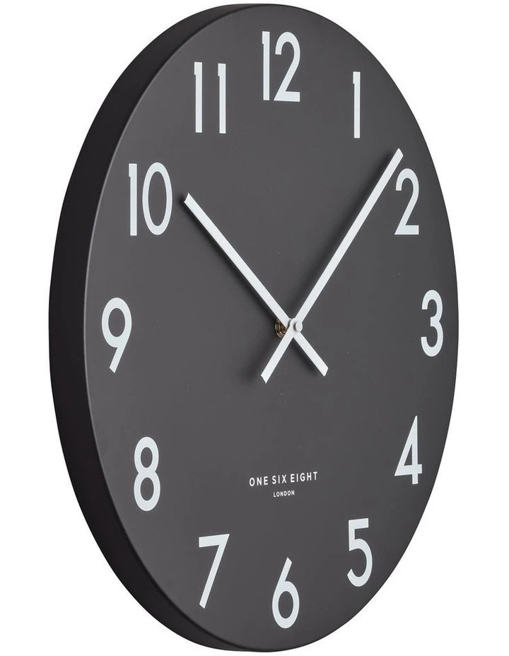 Outlet ❤️ One Six Eight London JACKSON Black 60cm Silent Wall Clock ⌛ 2 Outlet ❤️ One Six Eight London JACKSON Black 60cm Silent Wall Clock ⌛ - Image 2