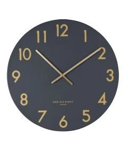 Best reviews of 🧨 One Six Eight London JONES Charcoal 40cm Silent Wall Clock 🥰