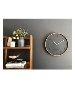 Top 10 ⭐ One Six Eight London Freya Charcoal 50Cm Wall Clock ❤️ -Deals Home Décor Store 847739440 6 720x928