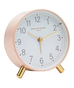 Budget π One Six Eight London Maisie Blush Silent Alarm Clock β¨