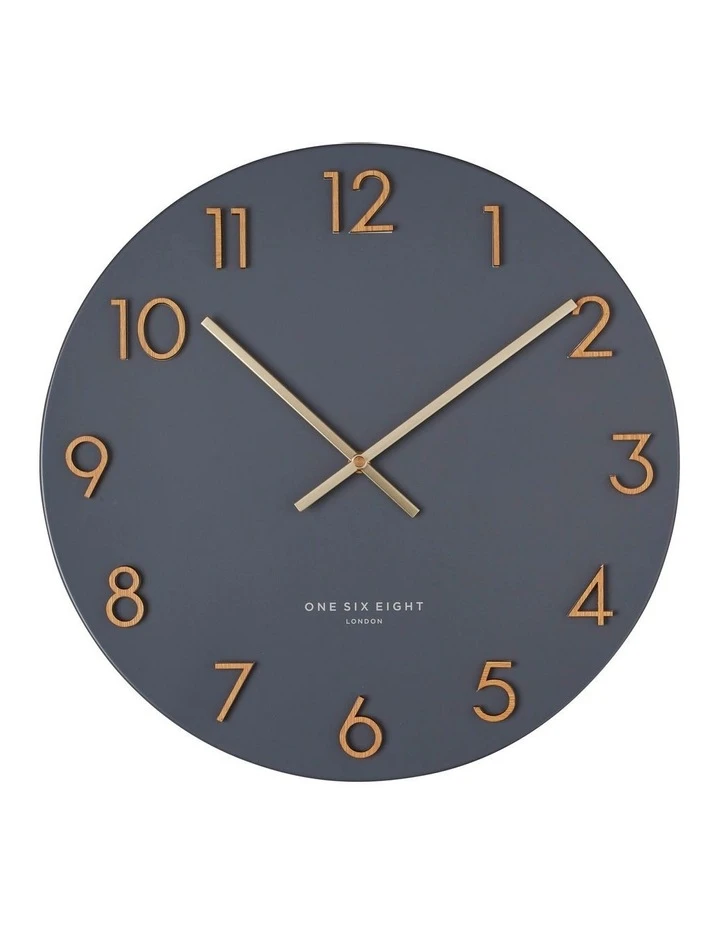 Budget π One Six Eight London Katelyn Charcoal Grey 60Cm Metal Wall Clock β 1 Budget π One Six Eight London Katelyn Charcoal Grey 60Cm Metal Wall Clock β