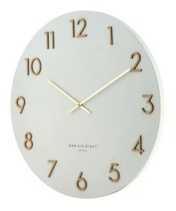 Promo 🤩 One Six Eight London Katelyn White 60Cm Metal Wall Clock ⭐ -Deals Home Décor Store 847741420 4 720x928