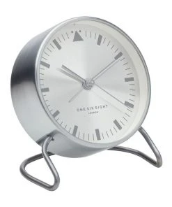 Promo 🛒 One Six Eight London Lara Silver Silent Alarm Clock 😉