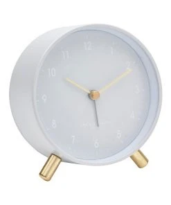 Cheap ✔️ One Six Eight London Alana Cool Grey Silent Alarm Clock 🥰