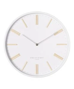 Flash Sale 🧨 One Six Eight London Esme 40Cm White Silent Wall Clock ✔️