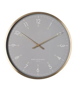 Flash Sale ⭐ One Six Eight London Elio 40Cm Grey Silent Wall Clock ✔️