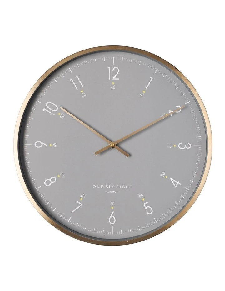 Flash Sale ⭐ One Six Eight London Elio 40Cm Grey Silent Wall Clock ✔️ 1 Flash Sale ⭐ One Six Eight London Elio 40Cm Grey Silent Wall Clock ✔️