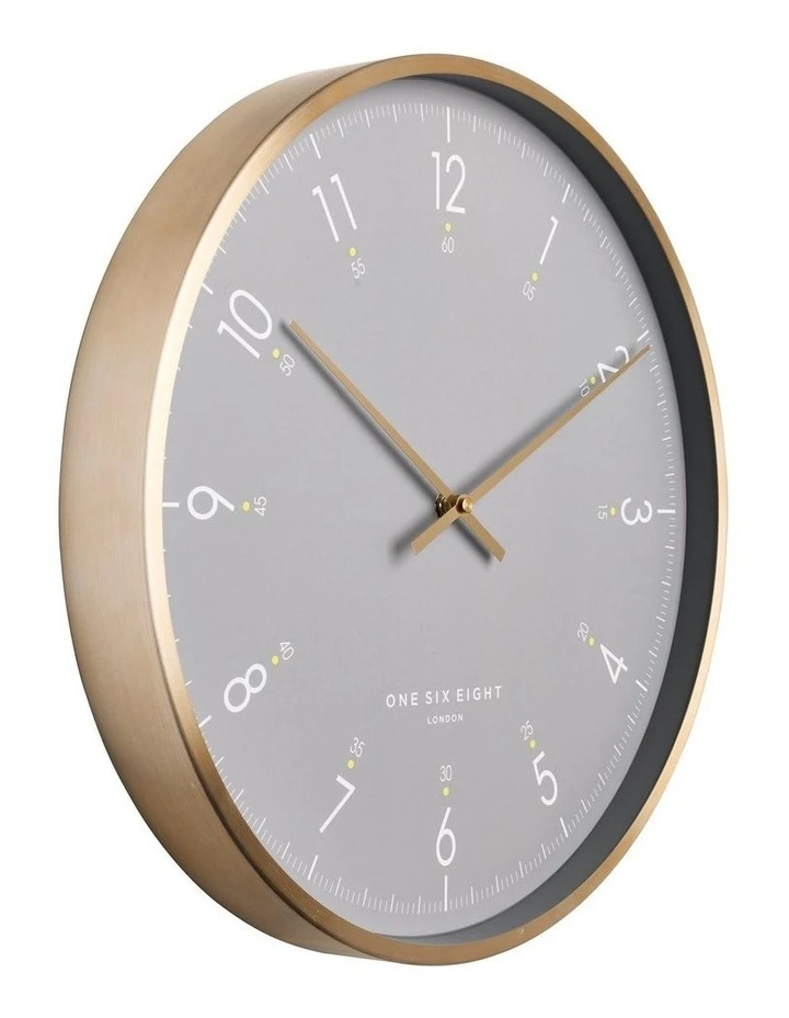 Flash Sale ⭐ One Six Eight London Elio 40Cm Grey Silent Wall Clock ✔️ 2 Flash Sale ⭐ One Six Eight London Elio 40Cm Grey Silent Wall Clock ✔️ - Image 2
