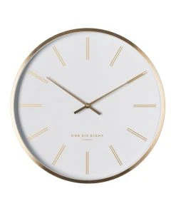 Discount 😉 One Six Eight London Otto 40Cm White Silent Wall Clock ✔️