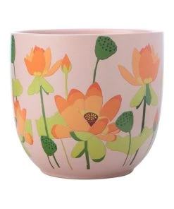 Deals ⌛ Maxwell & Williams Royal Botanic Gardens Lotus Planter Pot 14cm Pink ✔️