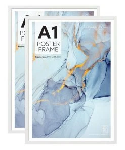 Cheapest ✨ Cooper & Co. Set of 2 A1 White Poster Photo Frames 🎁