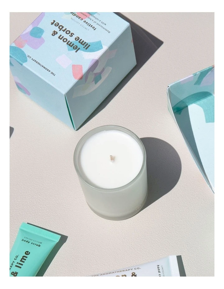 Flash Sale β The Aromatherapy Company Festive Favours Lemon & Lime Sorbet Candle 100g π₯ 2 Flash Sale β The Aromatherapy Company Festive Favours Lemon & Lime Sorbet Candle 100g π₯ - Image 2