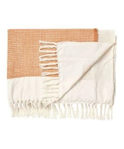 Hot Sale β€οΈ Linen House Cadiza Throw Peach βοΈ