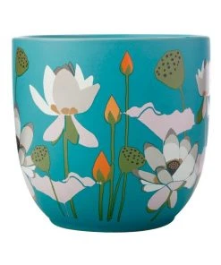 Cheap ✨ Maxwell & Williams Royal Botanic Gardens Lotus Planter Pot 16cm Aqua 🤩