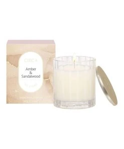 Best reviews of 🎉 CIRCA Amber & Sandalwood Scented Soy Candle 60g ✔️