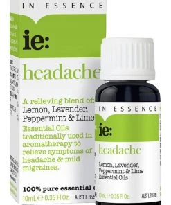 Discount ✨ In Essence Headache Pure Essential Oil Blend 10ml ✔️