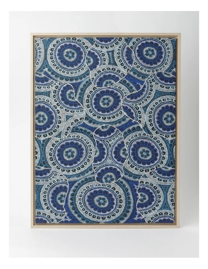Promo β¨ Warlukurlangu Artists x Vue Snake Dreaming Wall Art 85X65cm Blue π 1 Promo β¨ Warlukurlangu Artists x Vue Snake Dreaming Wall Art 85X65cm Blue π