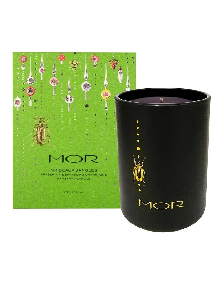 New 🧨 MOR Mr Beaux Jangles Fragrant Candle - Fraser Fir & Sparkling Champagne 250g 🤩 1 New 🧨 MOR Mr Beaux Jangles Fragrant Candle - Fraser Fir & Sparkling Champagne 250g 🤩