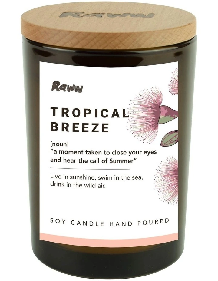 Cheapest ❤️ RAWW Candle-Tropical Breeze 🎉 1 Cheapest ❤️ RAWW Candle-Tropical Breeze 🎉