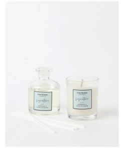 Outlet π True Home Gardenia & White Flowers Petite Candle & Mini Diffuser π