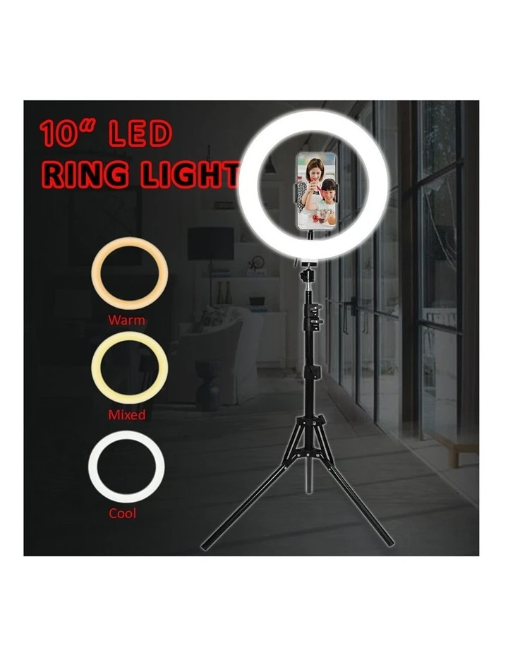 Coupon ⭐ Sansai Dimmable 13W LED Ring Light Tripod Stand f/Photography Makeup Lighting Recording ✔️ 2 Coupon ⭐ Sansai Dimmable 13W LED Ring Light Tripod Stand f/Photography Makeup Lighting Recording ✔️ - Image 2