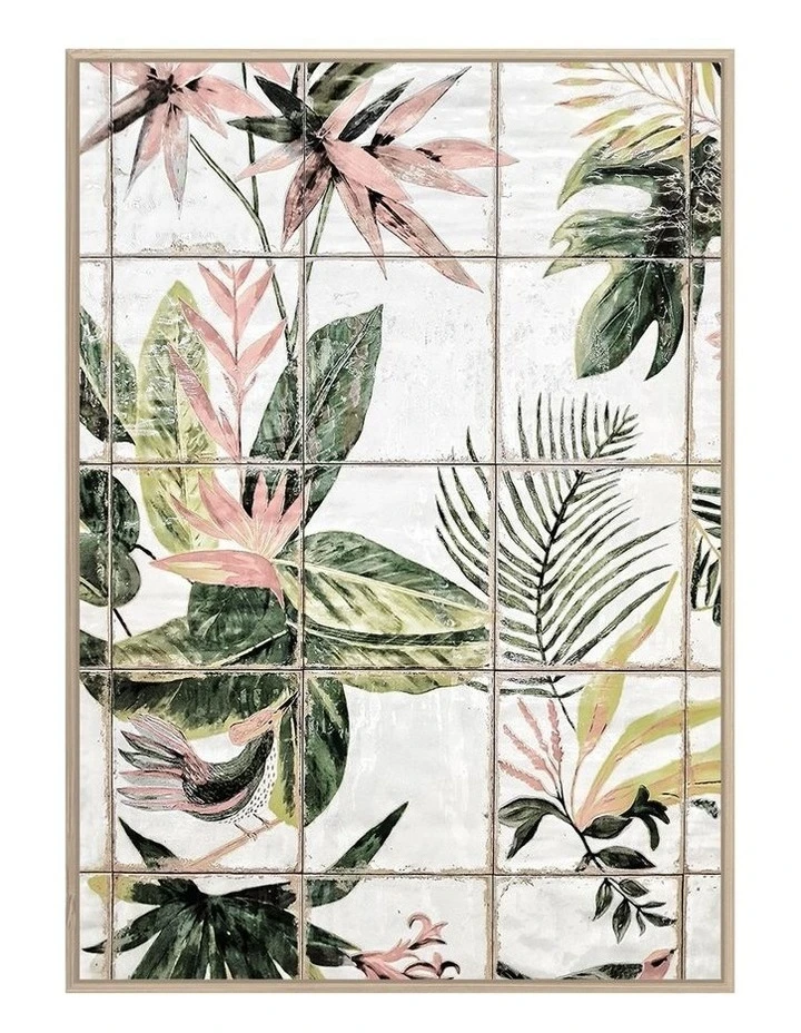 Hot Sale π Cooper & Co Floral Tiles Oil Paint Ready To Hang Canvas Wall Art 100x140cm β 1 Hot Sale π Cooper & Co Floral Tiles Oil Paint Ready To Hang Canvas Wall Art 100x140cm β