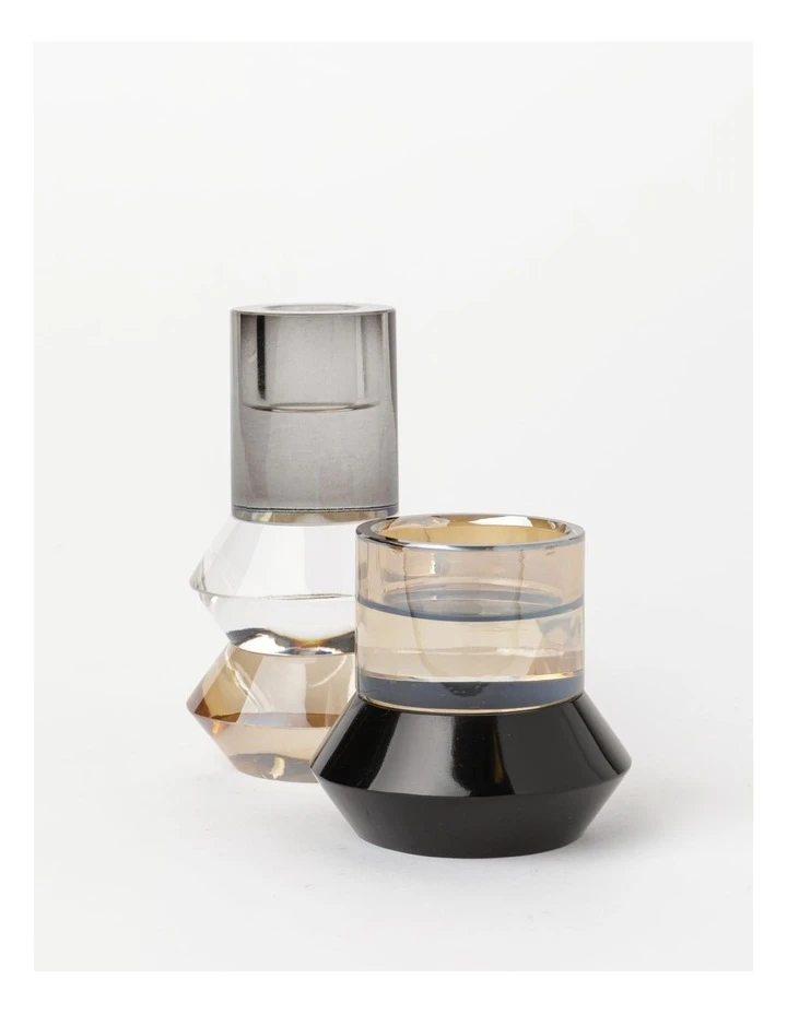 Wholesale π Darren Palmer Waterfield Crystal Candle Holder 6.5x7x7cm in Black/Multi π 3 Wholesale π Darren Palmer Waterfield Crystal Candle Holder 6.5x7x7cm in Black/Multi π - Image 3