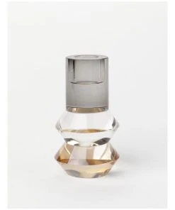 Deals β¨ Darren Palmer Waterfield Crystal Candle Holder 11x6x6cm in Black/Multi π