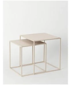 Budget 👏 Vue Aere Metal Set of 2 Side Tables in Metailc ✔️